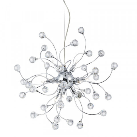 Suspension 12 ampoules sonja, en chrome et cristal