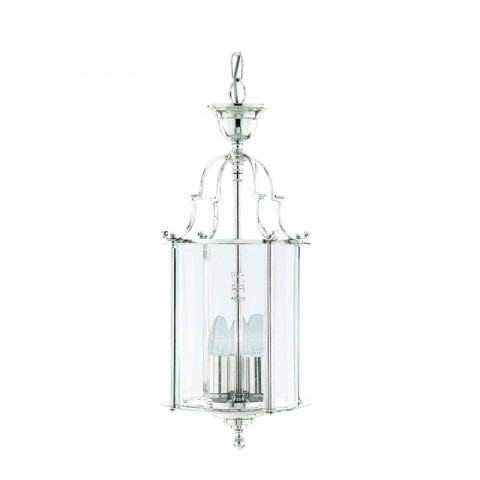 Suspension 25 cm lanterns, en chrome et verre
