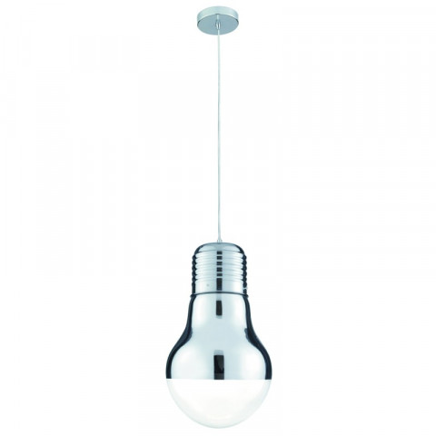 Suspension 28cm neo en chrome et verre