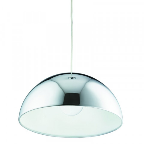 Suspension 30 cm domas, en chrome, blanc