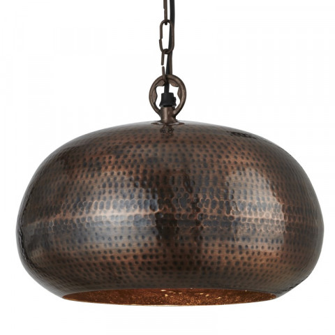 Suspension 32 cm hammered pendant, en bronze antique