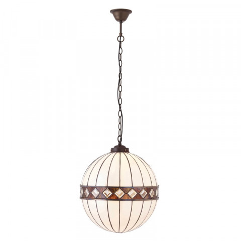 Suspension 40 cm fargo, verre et métal