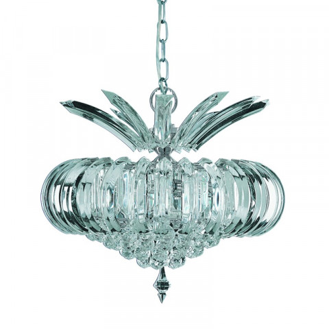 Suspension 5 ampoules sigma, en chrome et acrylique