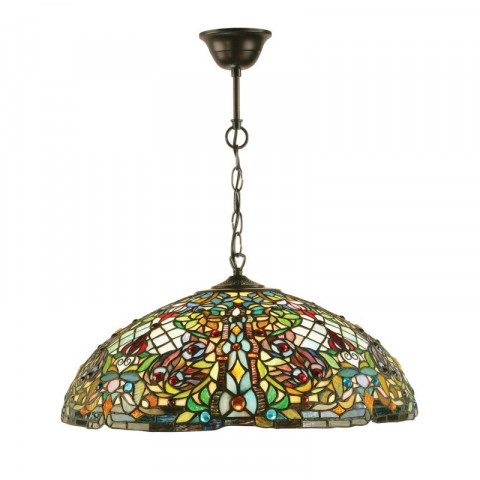 Suspension 50 cm anderson, verre et métal