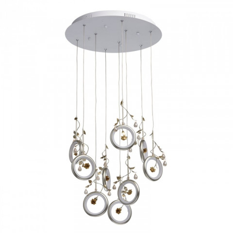 Suspension argentée elegance   132 cm
