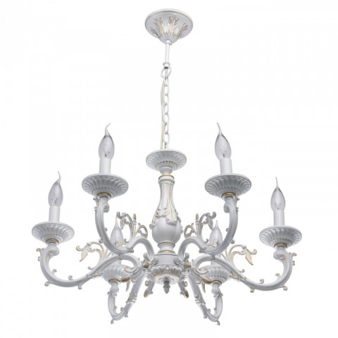 Suspension blanche classic 6 ampoules 105 cm