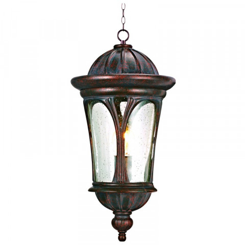 Suspension canada,  en aluminium marron et verre