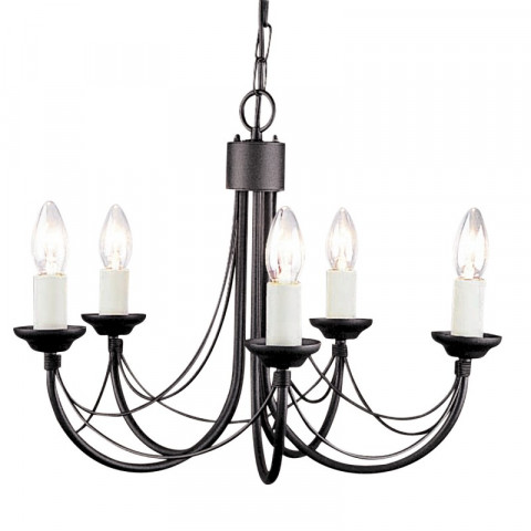 Suspension carisbrooke, noir, 5 ampoules