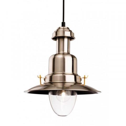 Suspension classic fisherman, acier brossé