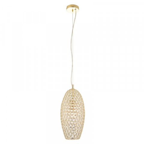 Suspension claudia, laiton et cristal, 18 cm
