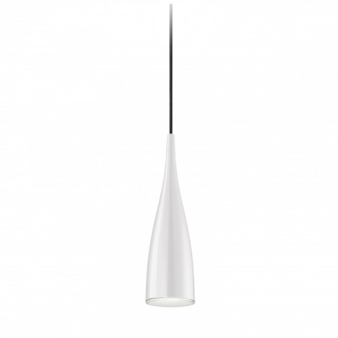 Suspension clear, acier et polycarbonate, blanc
