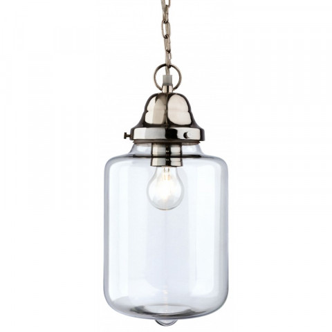 Suspension craft, chrome et verre