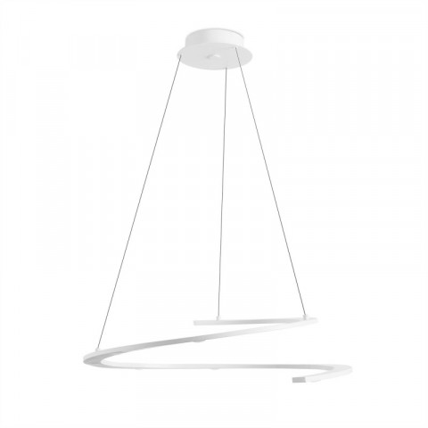 Suspension curl, aluminium, blanc