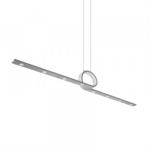 Suspension curl, aluminium, gris ciment