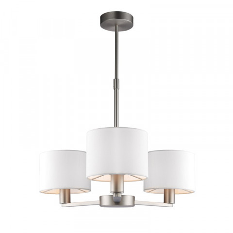 Suspension daley, nickel mat, 3 abat-jour