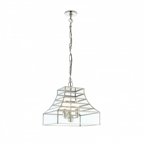 Suspension dempsey, acier inoxydable et verre