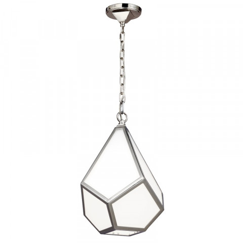 Suspension diamond, nickel poli et verre opale, petite