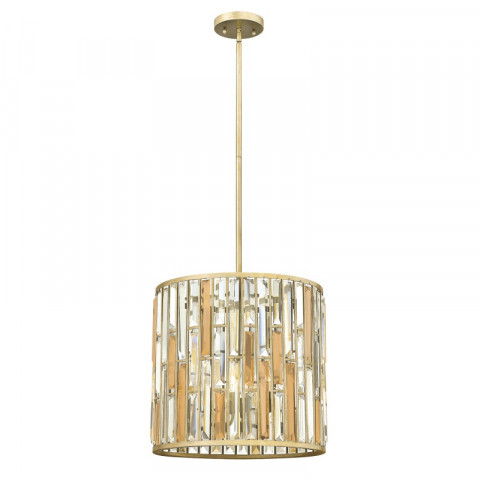 Suspension gemma, argent et cristal, 3 ampoules