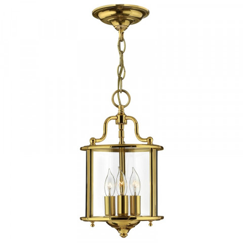 Suspension gentry, laiton poli et verre, petite