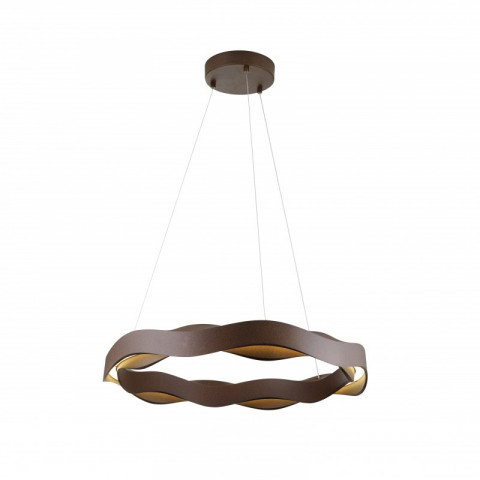 Suspension hello, polyuréthane et ppma, marron