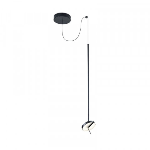 Suspension invisible 250 cm, aluminium et ppma, noir