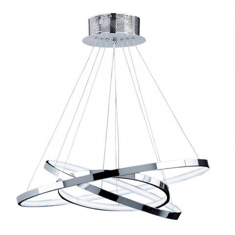Suspension kline, chrome et acrylique, 36w