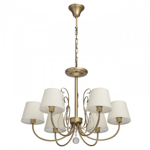 Suspension laiton classic 6 ampoules 95 cm