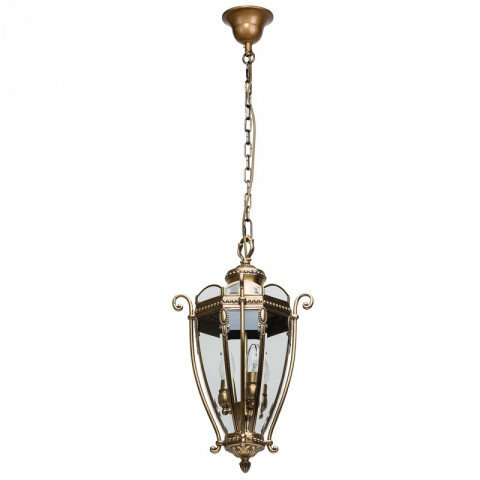 Suspension laiton street 3 ampoules 170 cm