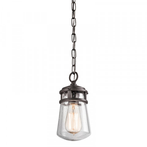 Suspension lyndon, bronze et verre