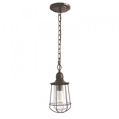 Suspension marine, bronze et verre, petite