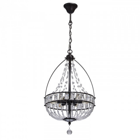 Suspension marron loft 6 ampoules 155 cm