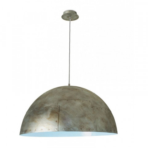 Suspension neo, argent et bleu, 45 cm
