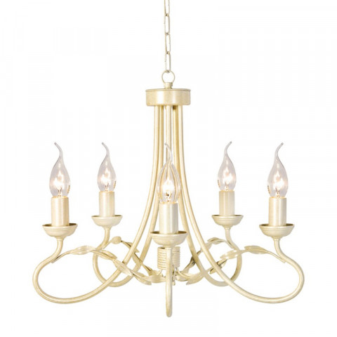Suspension olivia, ivoire / or, 5 ampoules