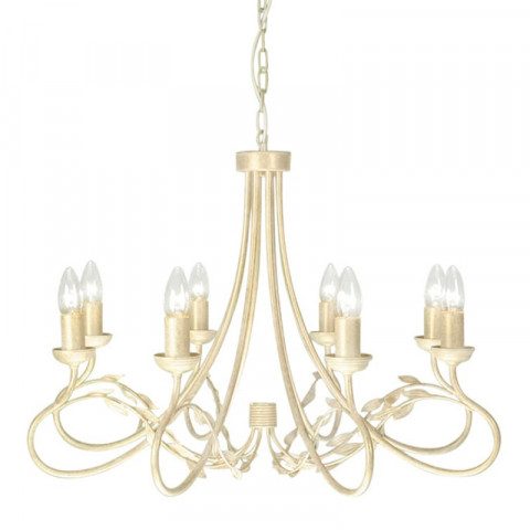 Suspension olivia, ivoire / or, 8 ampoules