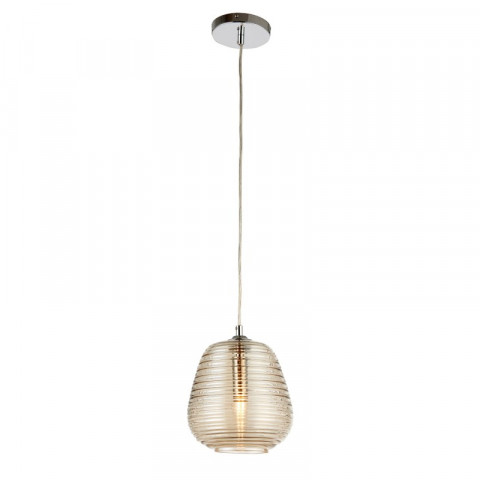 Suspension philippa, verre doré, 20 cm