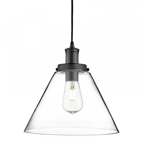 Suspension pyramid, en verre, noir