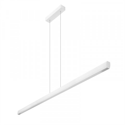 Suspension road, aluminium et acrylique, blanc