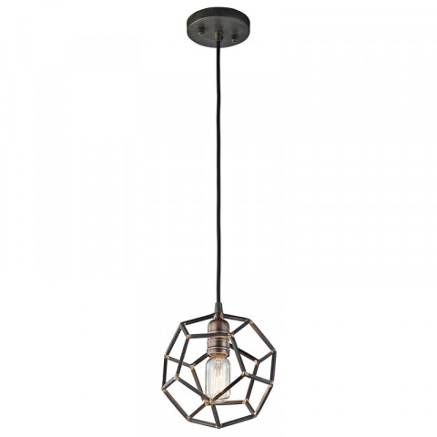 Suspension rocklyn, acier brut, laiton