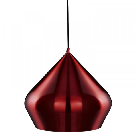 Suspension rouge 34 cm vibrant en aluminium