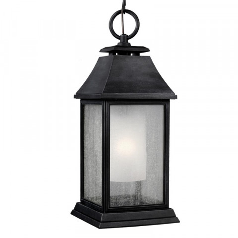 Suspension shepherd, zinc foncé et verre