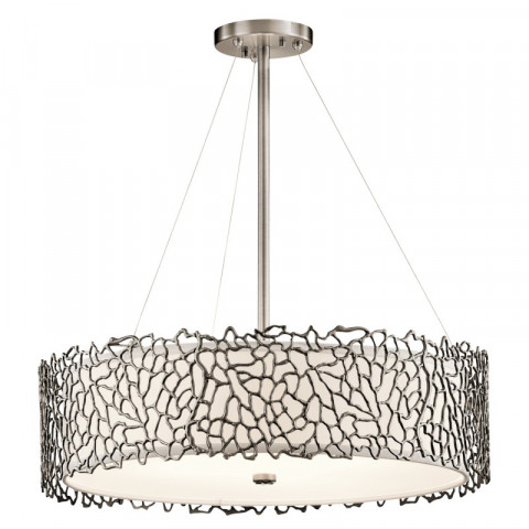 Suspension silver coral, étain, 4 ampoules