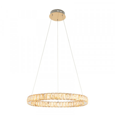 Suspension swayze, laiton antique et acrylique, 24w