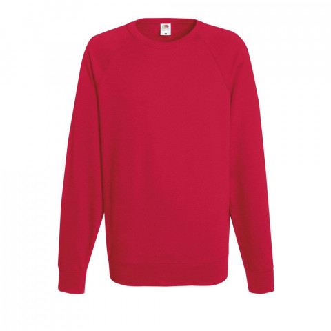 Sweat-shirt léger manches raglan fruit of the loom lightweight - Coloris et taille au choix