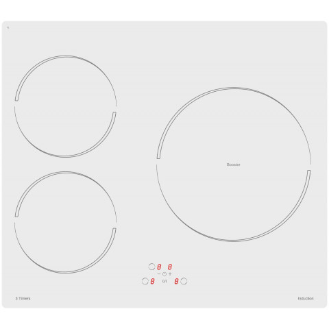 Sogelux table de cuisson induction pvi364b blanche