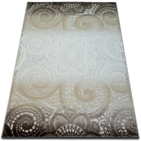 Tapis acrylique yazz 7656 café - Dimension au choix