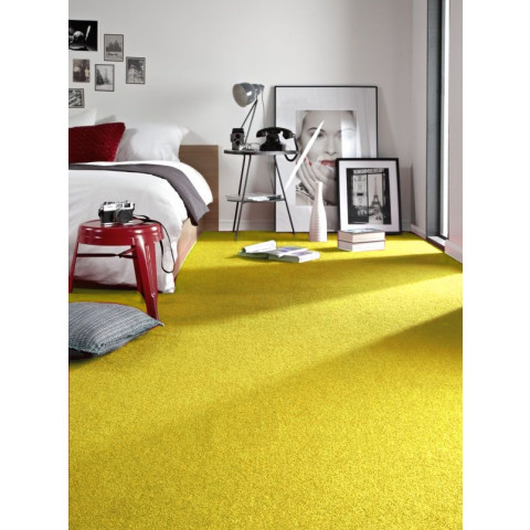 Tapis - moquette eton jaune - Dimension au choix