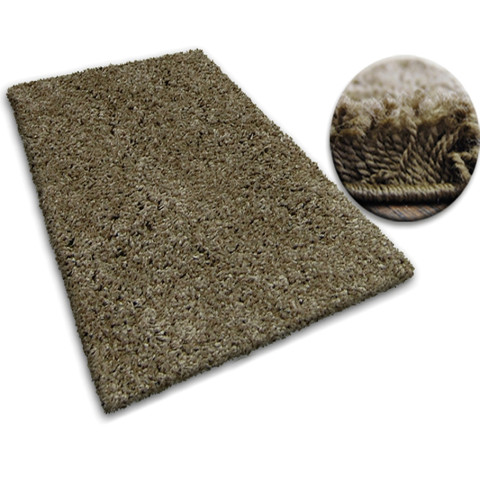 Tapis shaggy galaxy 9000 marron clair - Dimension au choix