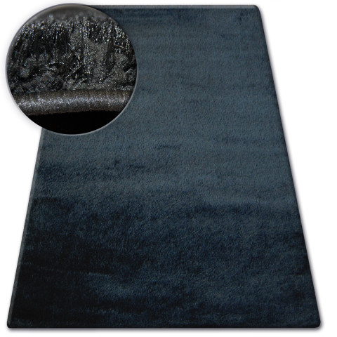 Tapis shaggy verona noir - Dimension au choix