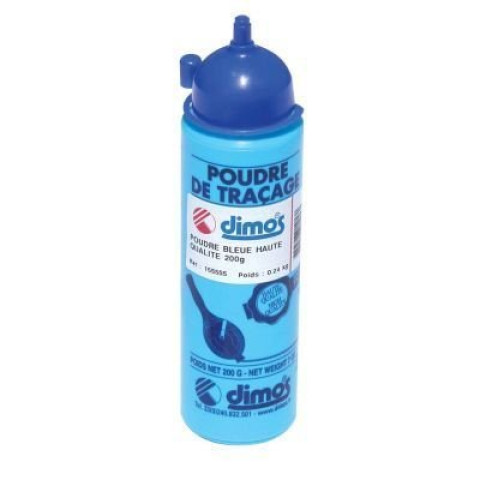 Biberon 200g de poudre à tracer - Bleu