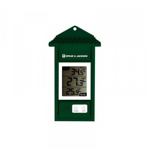 Thermomètre mini spear & jackson - maxi digital vert - 15cm